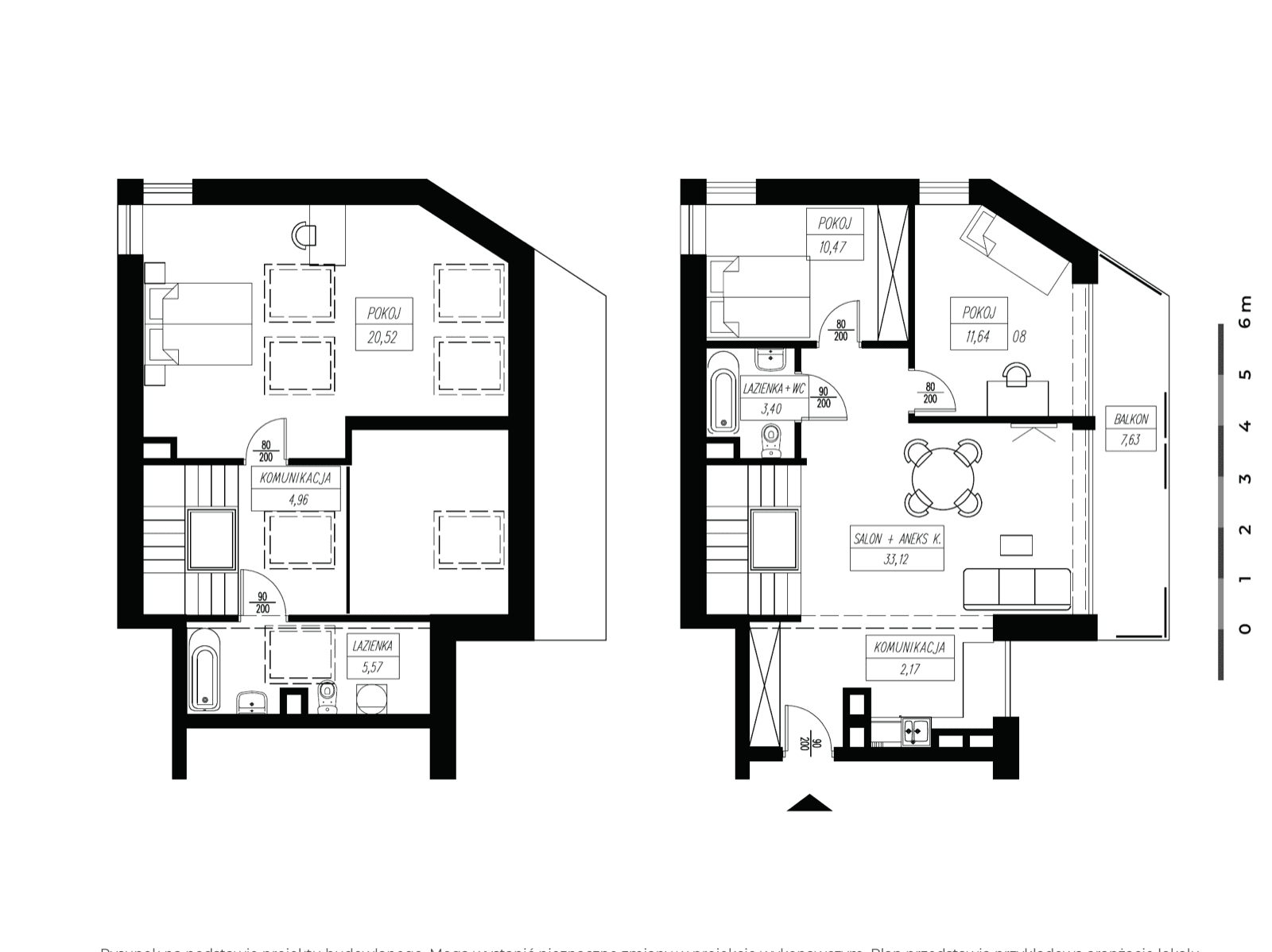 Rzut apartamentu M15