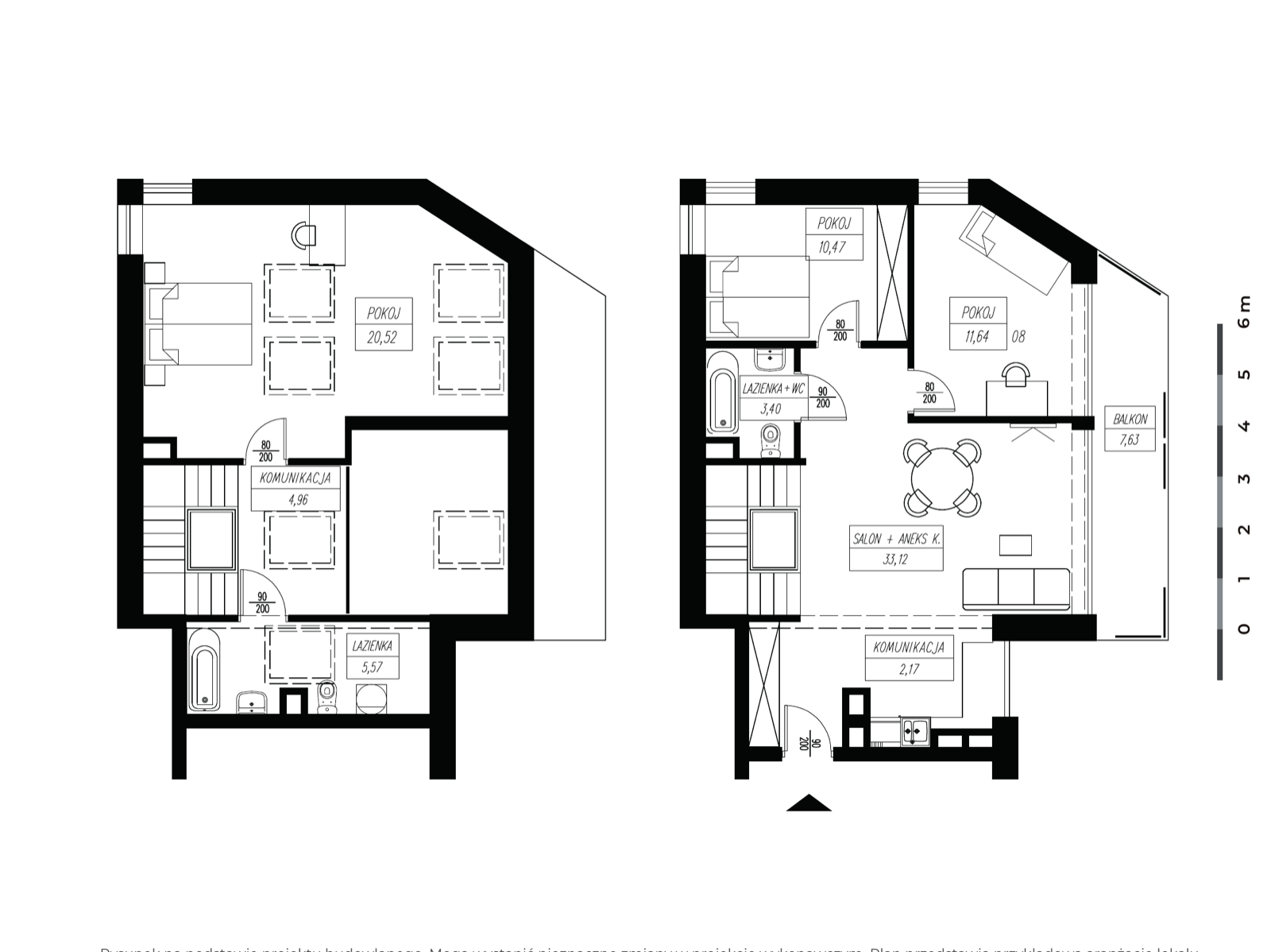 Rzut apartamentu M15